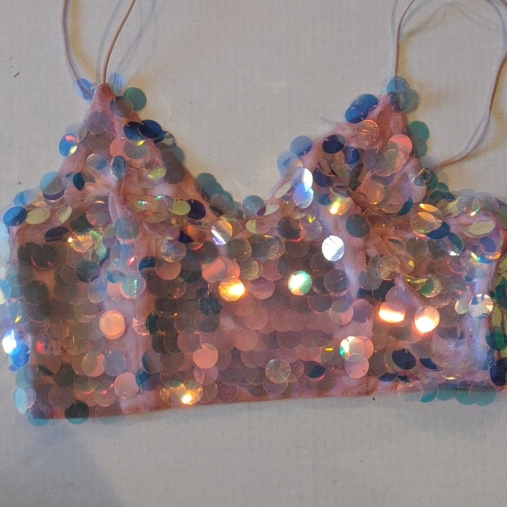 Iridescent Bubble Top